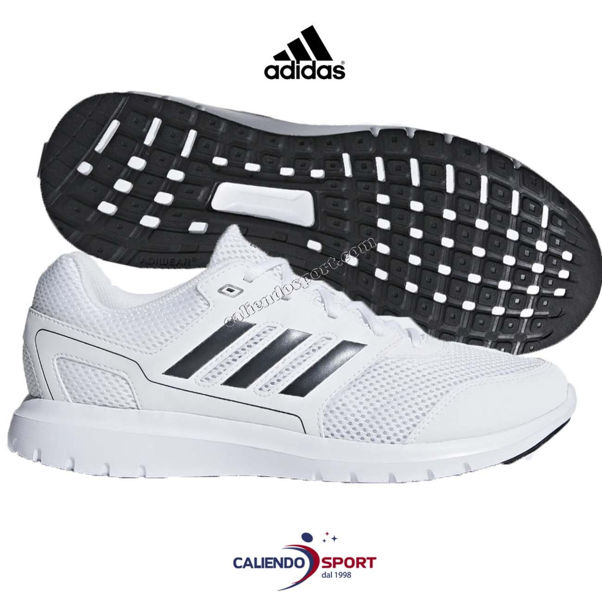 ADIDAS MEN'S SHOES CG4045 DURAMO LITE 2.0 WHITE BLACK SPORT