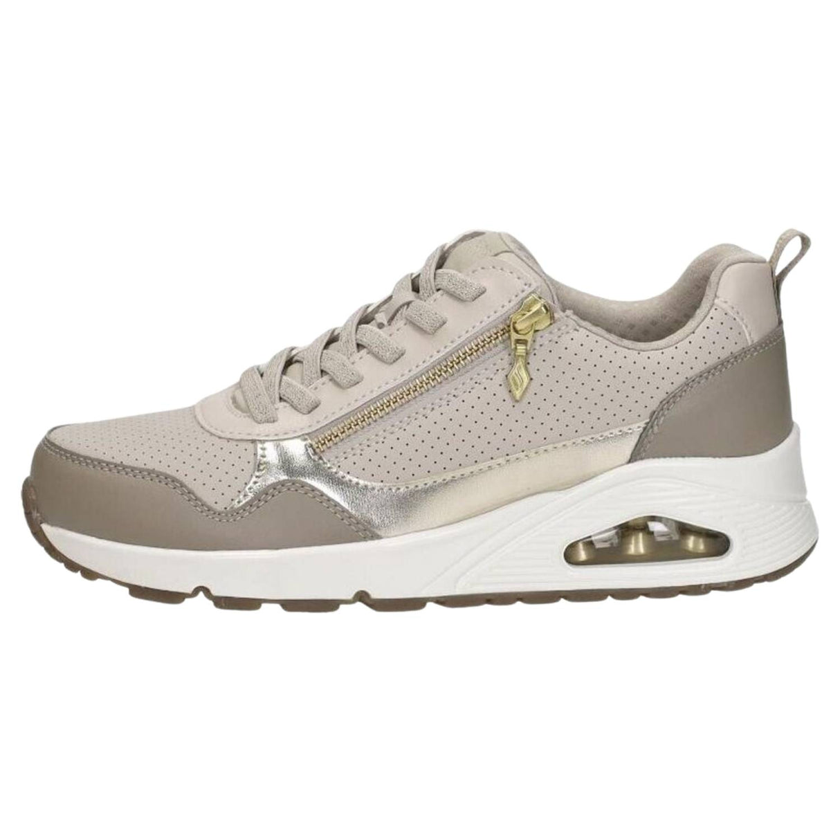 SCARPA DONNA SKECHERS 177873 TPE UNO METALLIC SLIDERS