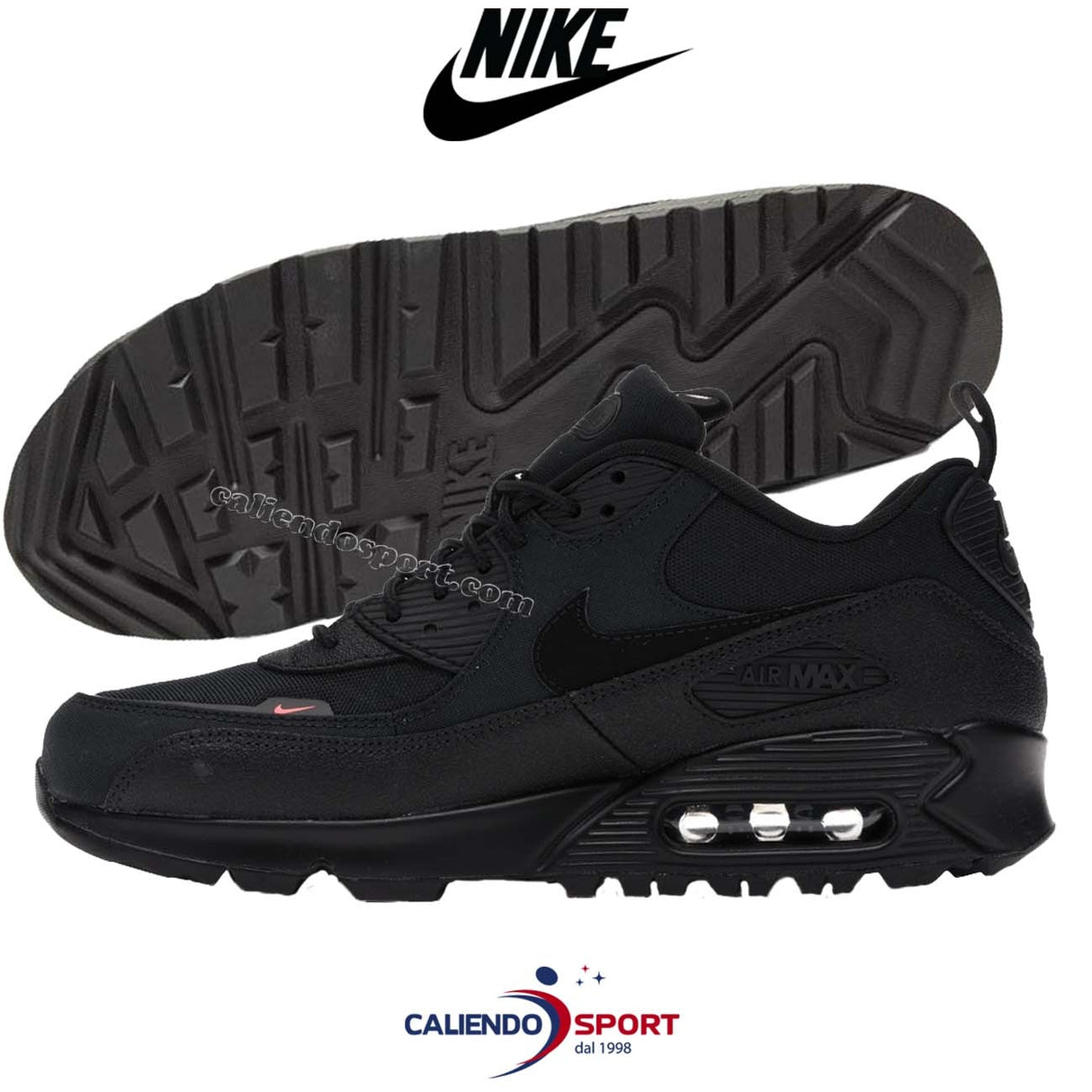SCARPA NIKE CQ7743 001 AIR MAX 90 SURPLUS NERO