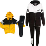 TUTA RAGAZZI PUMA 673050 POWER SUITE COTONE FELPATO