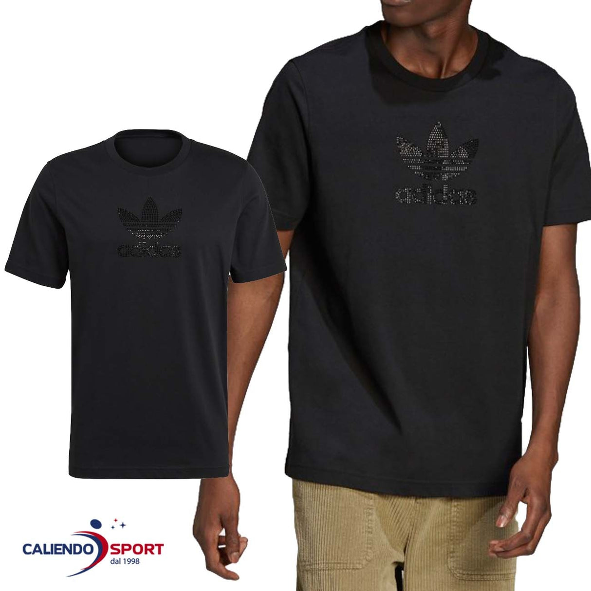 ADIDAS T-SHIRT GN3646 TREFOIL RHINESTONE T-SHIRT