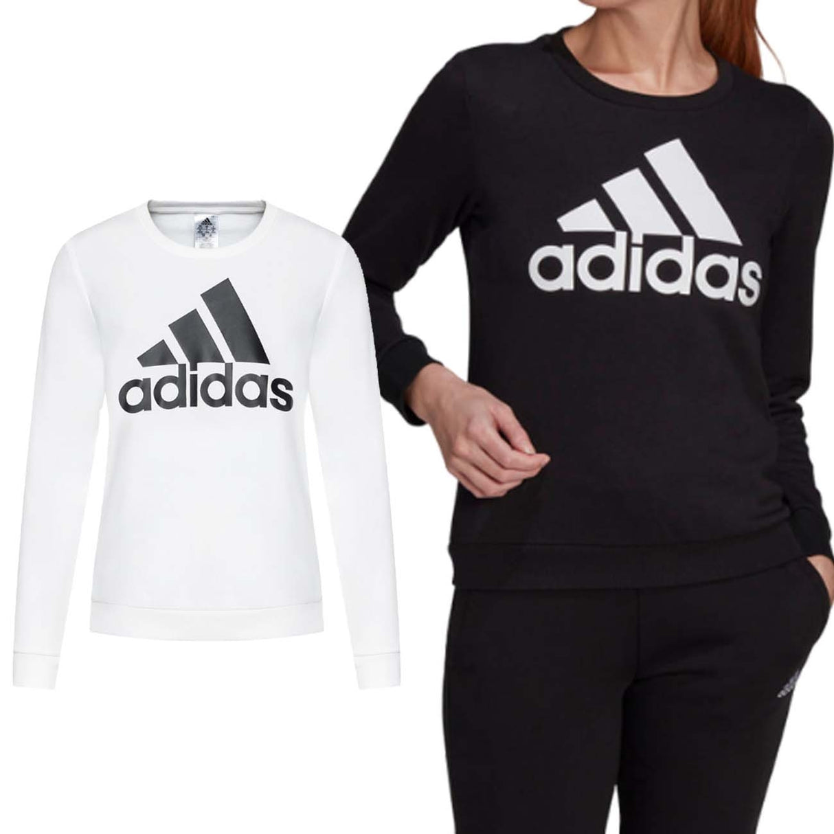 ADIDAS GM5518 GM5519 ESSENTIALS RELAXED LOGO SWEATSHIRT