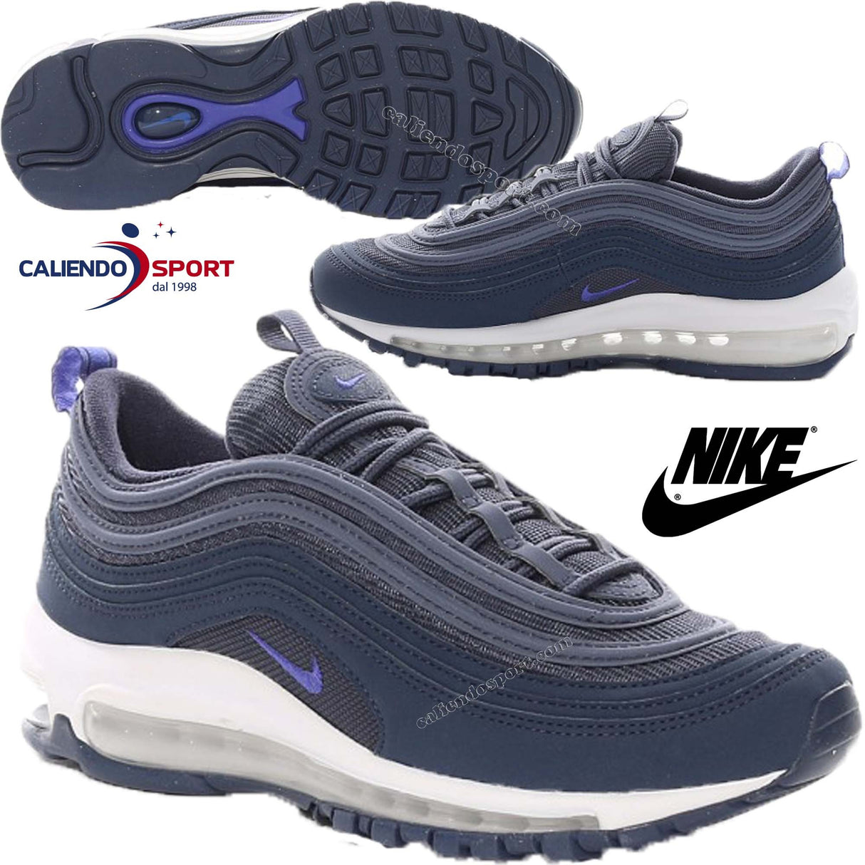 AIR MAX 97 BOY GIRL SHOES 921523 400 BLUE SPORT