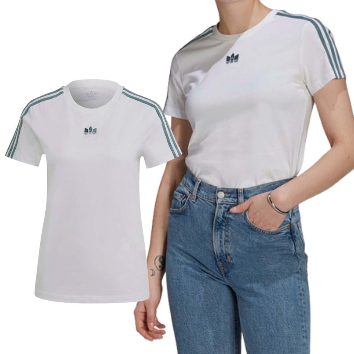 T-SHIRT ADIDAS GN2894 ADICOLOR 3D TREFOIL SLIM