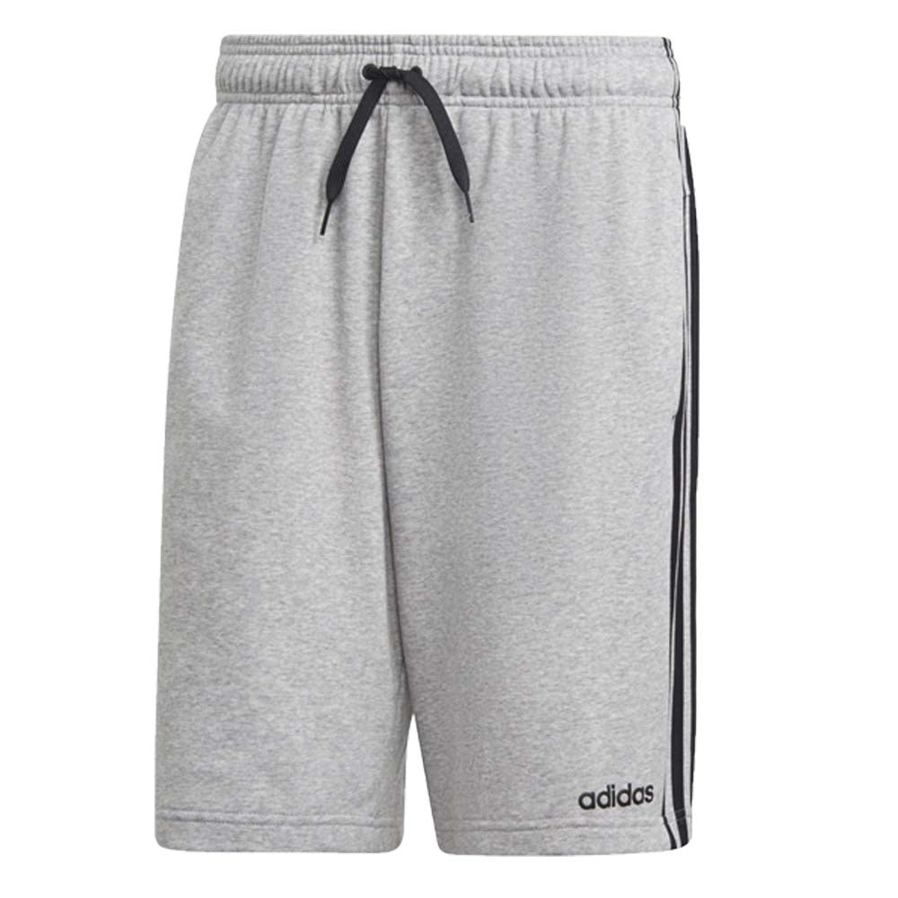 ADIDAS DU7830 DU7831 BLACK GREY 3-STRIPES FRENCH TERRY SHORTS