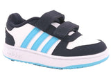 SCARPA BIMBO BIMBA ADIDAS BB7334 BB7335 ROSA BLU STRAPPO HOOPS 2.0 CMF I
