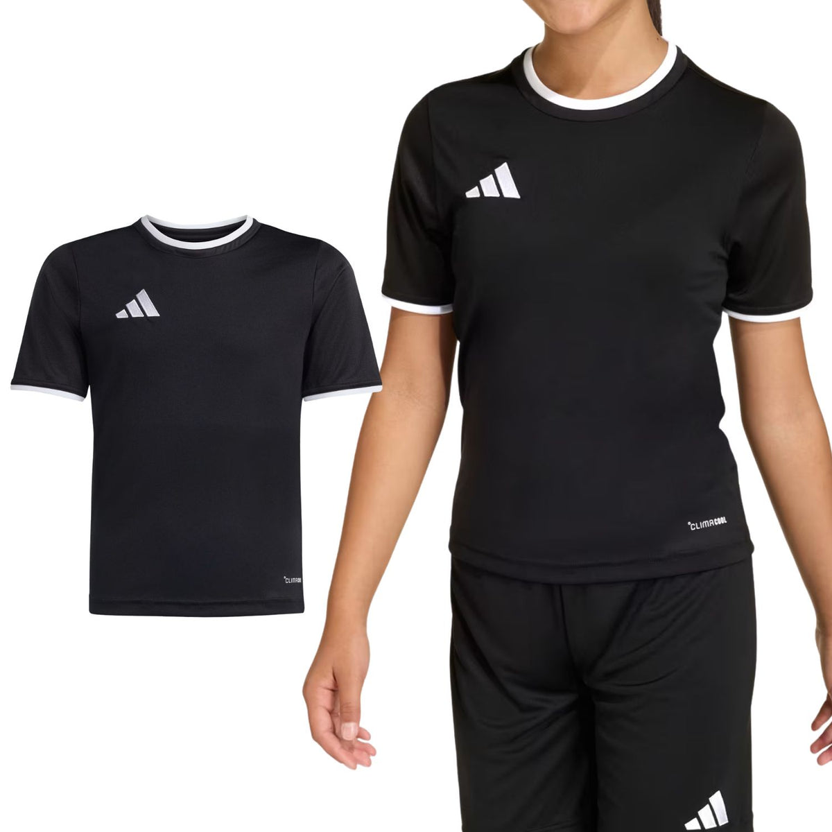 T-SHIRT RAGAZZI ADIDAS JZ2524 ENTRADA26 NERO SPORT