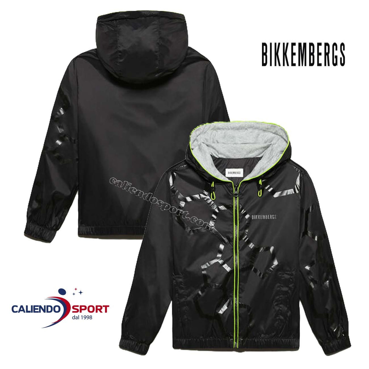 BIKKEMBERGS JACKET CHILDREN BK0309 BLACK JACKET