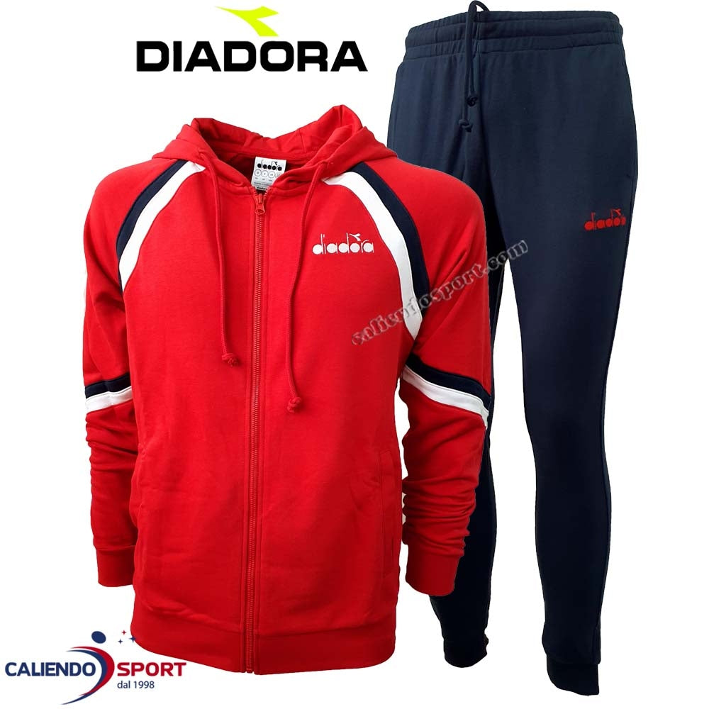 TUTA DIADORA 176465 CUFF SUIT CORE COTONE GARZATO