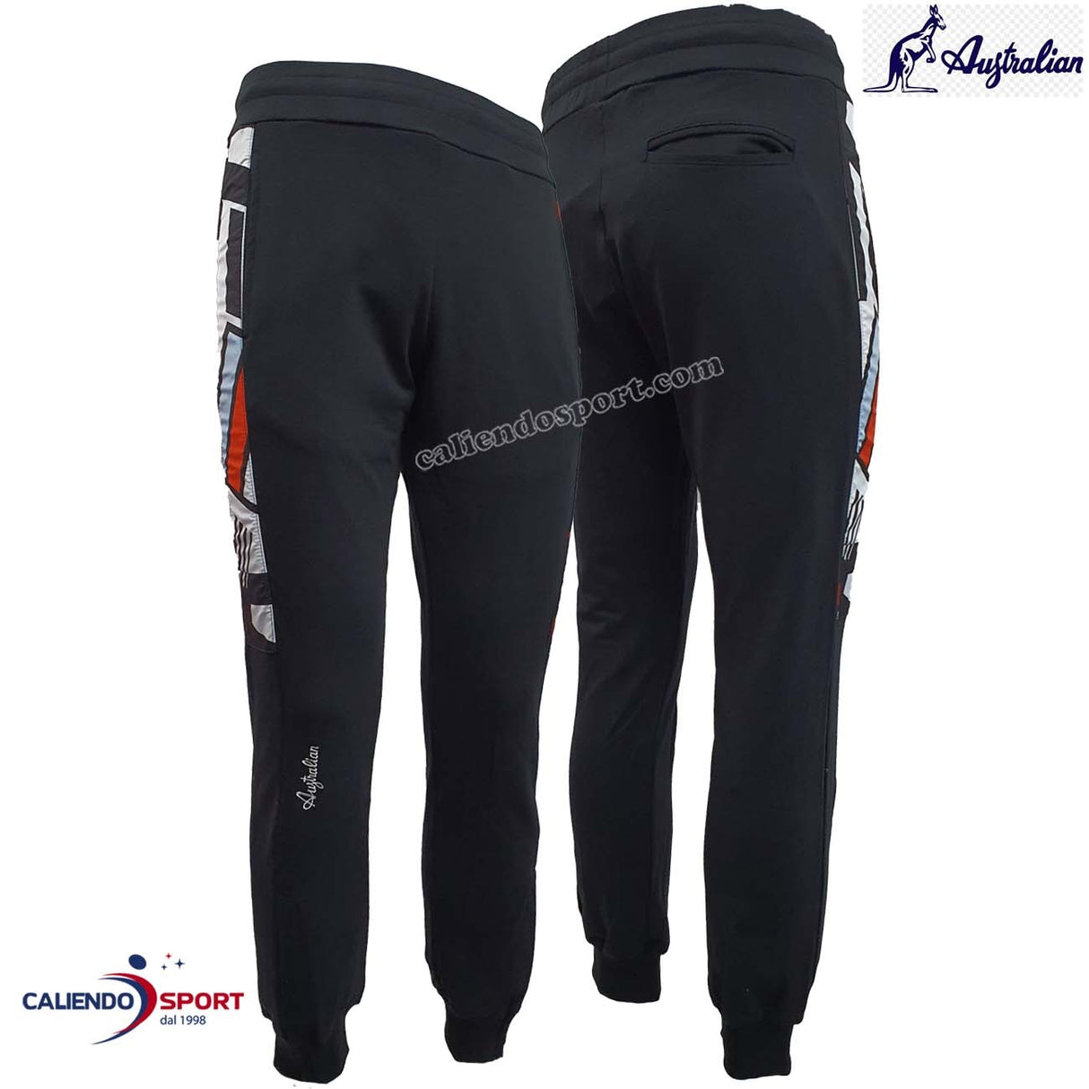 PANTALON AUSTRALIEN EN COTON BROSSÉ NOIR PA0015