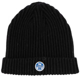 NORTH SAILS 2986 BEANIE LOGO HAT BLUE BLACK