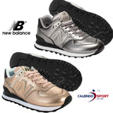NEW BALANCE ML574 WNE WER GOLD SILVER SHOE