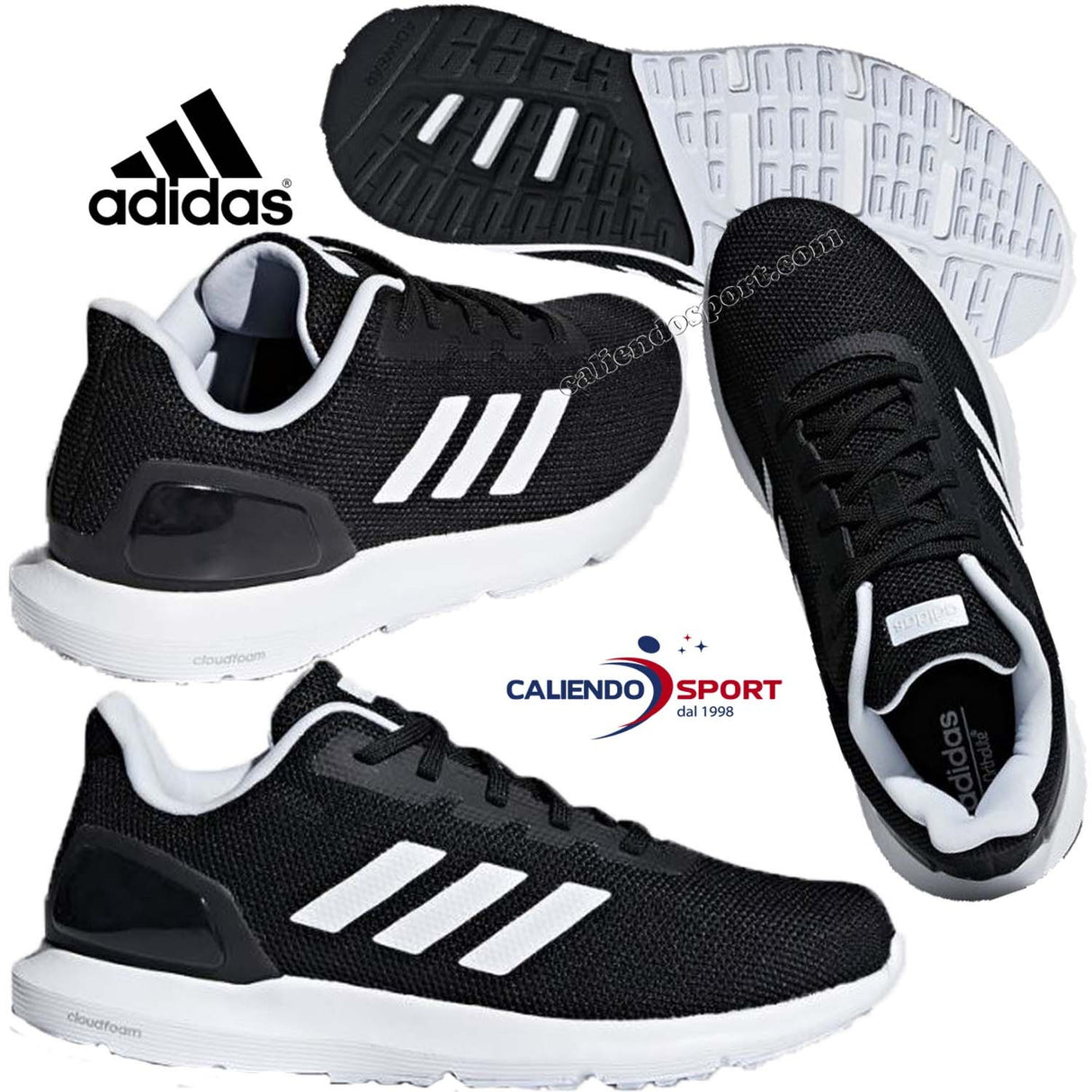 SCARPA DONNA ADIDAS B44888 COSMIC 2 SHOES NERO RUNNIN CORSA PALESTRA SPORT