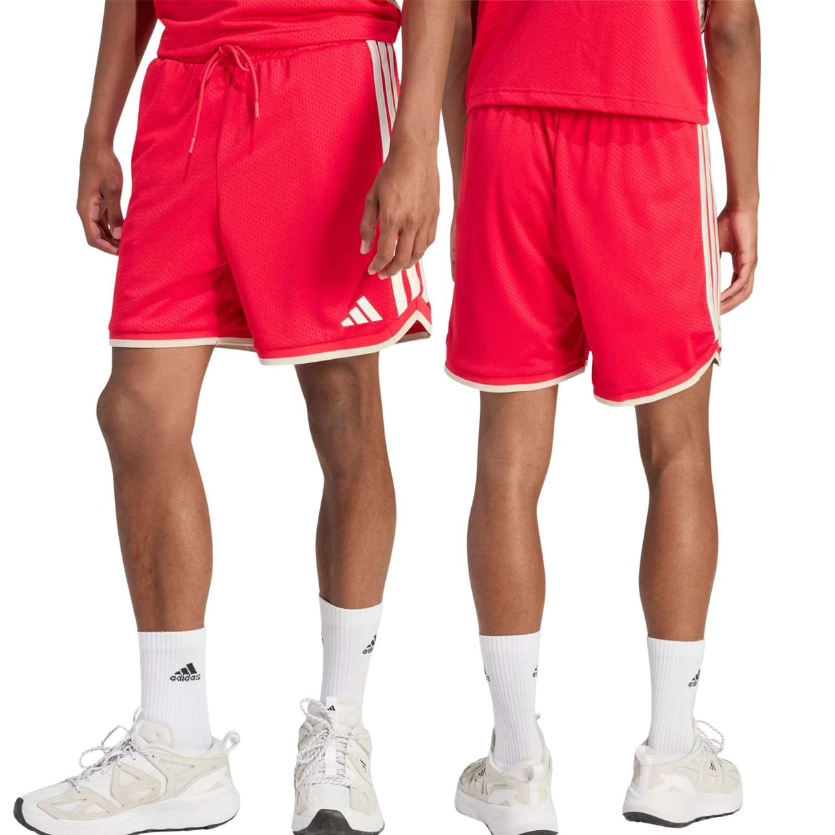 PANTALONCINO ADIDAS JZ6857 STADIUM MESH ROSSO