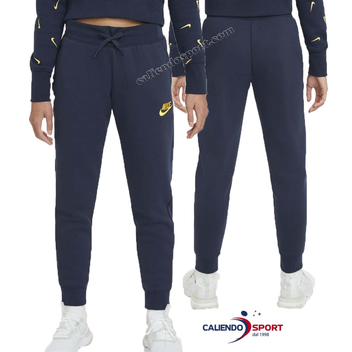 NIKE BOYS PANTS BV2720 451 BLUE COTTON FLEECE