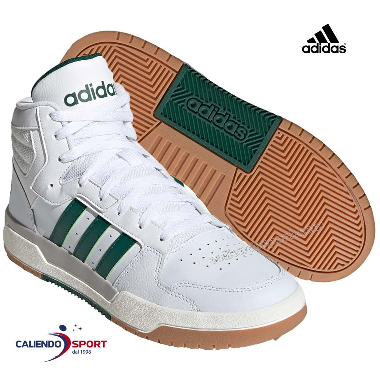ADIDAS EG4308 ENTRAP MID BASKETBALL SHOE WHITE