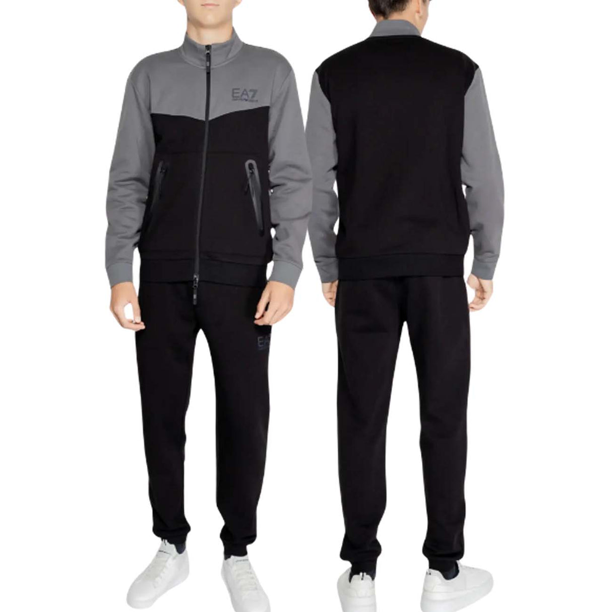 TUTA ARMANI EA7 I25 6DPV60 PJVTZ 1200 COTONE FELPATO NERO