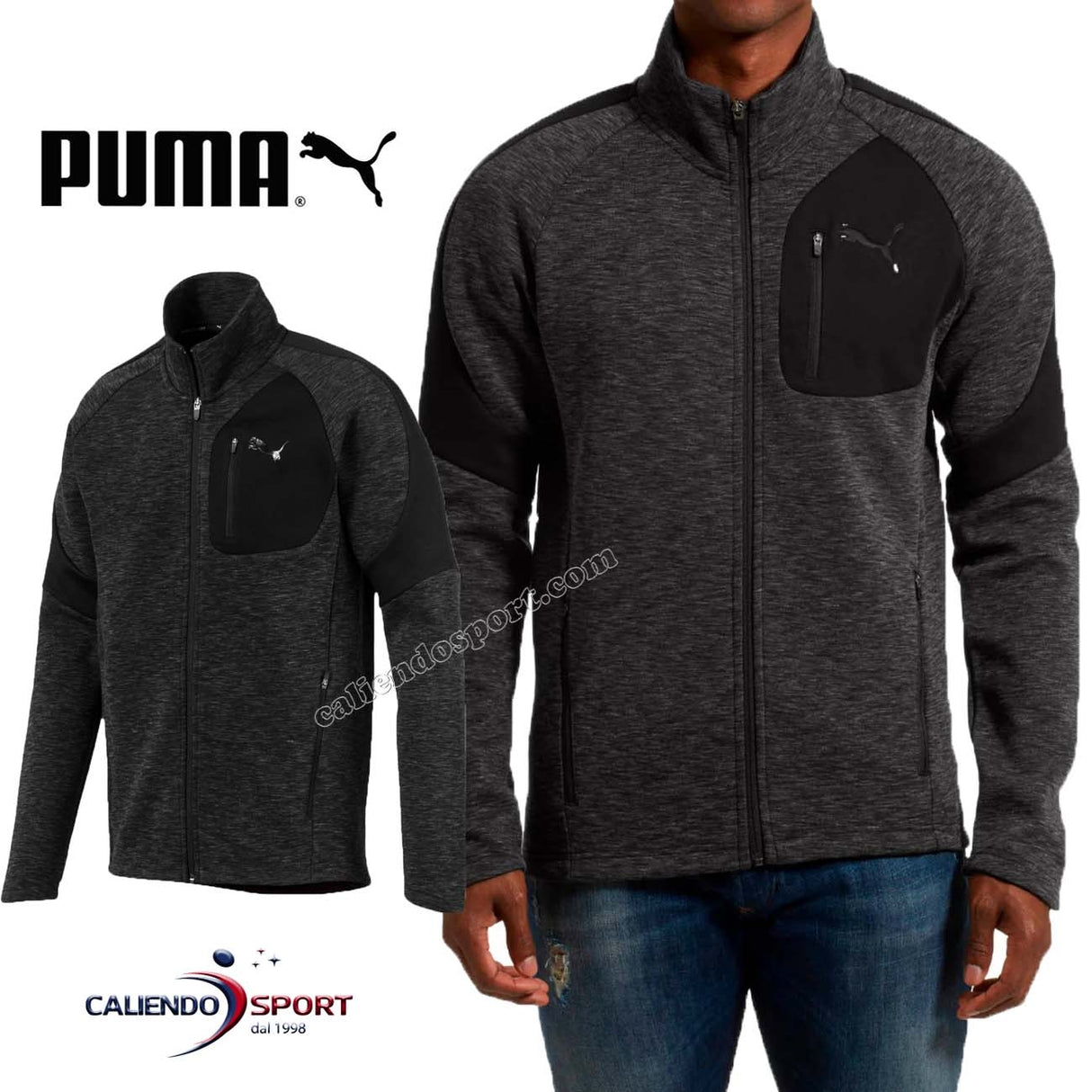 PUMA 851721 01 TRAINING EVOSTRIPE SPORT JACKET