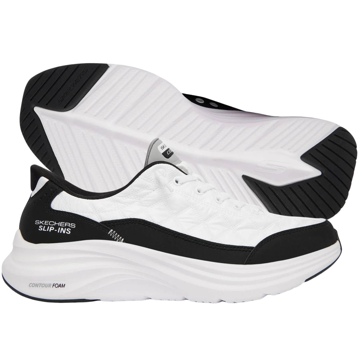 SCARPA SKECHERS 232619 WBK SLIP INS CONTOUR FOAM COZY FIT