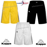 KAPPA BANDA 30300V0 SNAPSWELL SHORTS WITH BUTTONS BLACK YELLOW WHITE