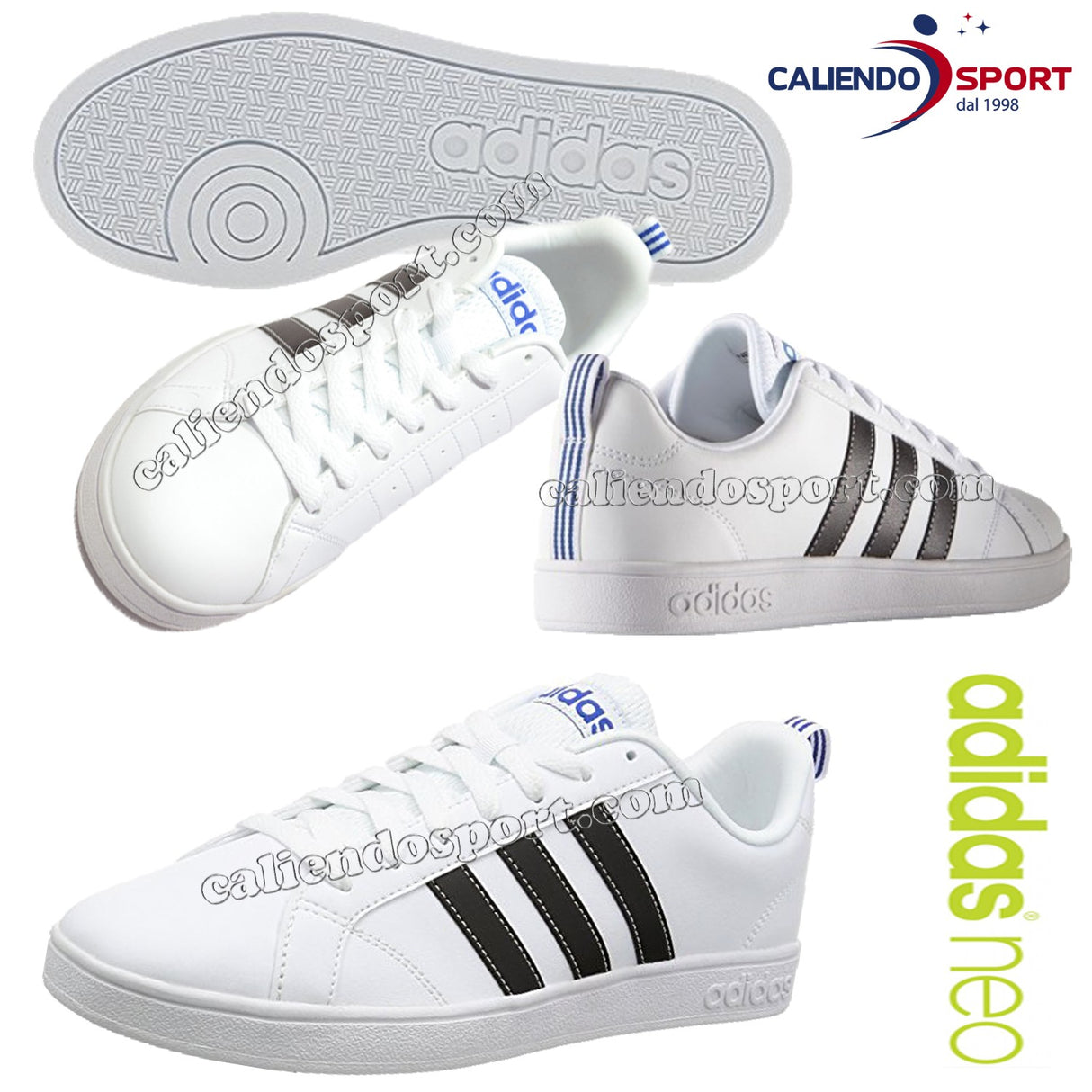 SCARPA UOMO ADIDAS NEO VS ADVANTAGE F99256 F99255 F99254 BIANCO NERO