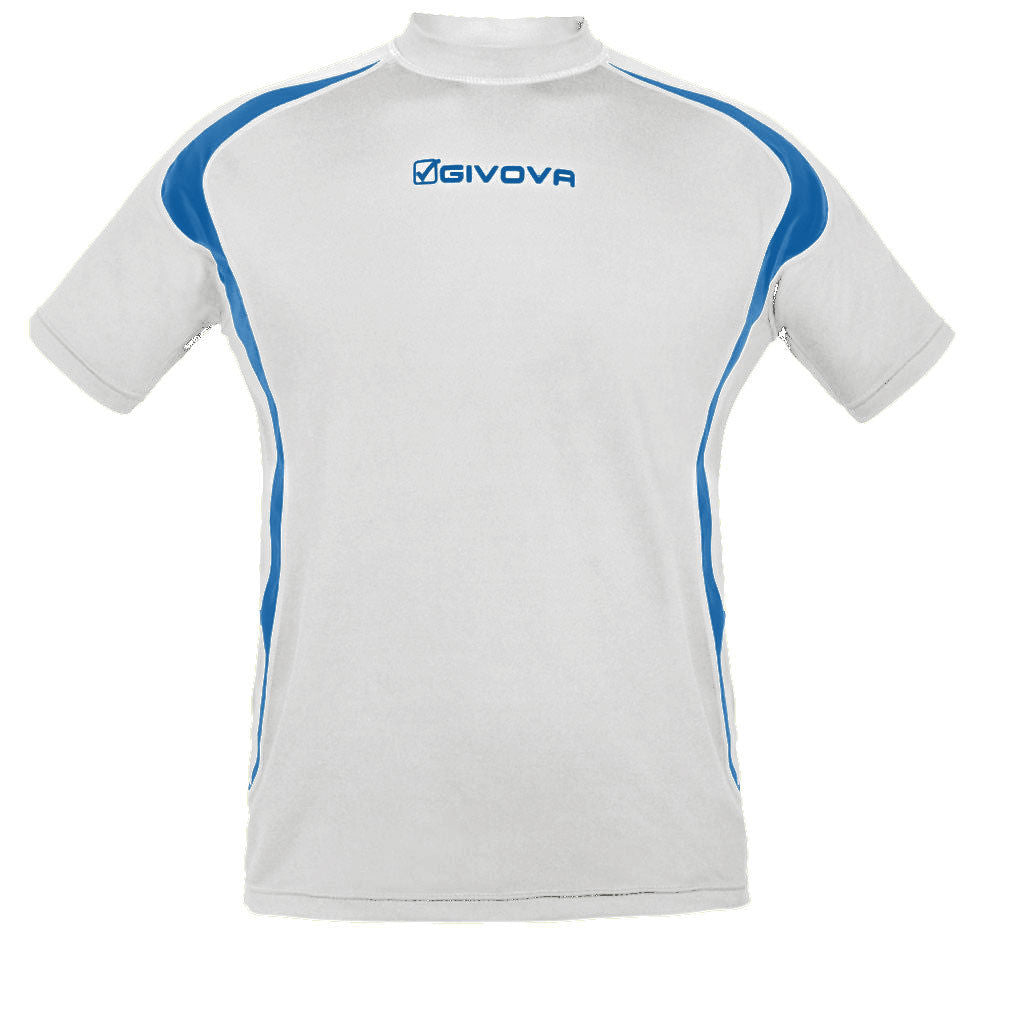 Maillot Running GIVOVA LR04 Gym Race Fluo T-Shirt Homme Blanc Jaune Orange