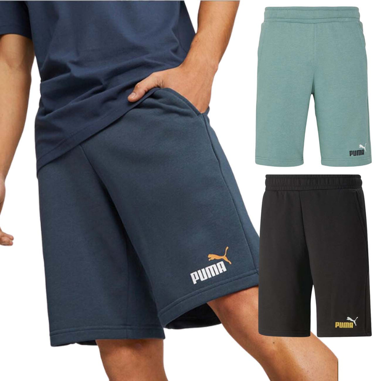 PUMA 586766 ESSENTIALS TWO COTTON SHORTS