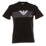 T-SHIRT HOMME ARMANI 3GPT10 BLANC NOIR COTON