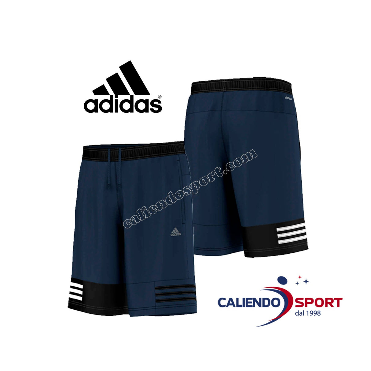 PANTALONCINO UOMO ADIDAS AJ5769 BLU SPORT PALESTRA CASUAL PALESTRA