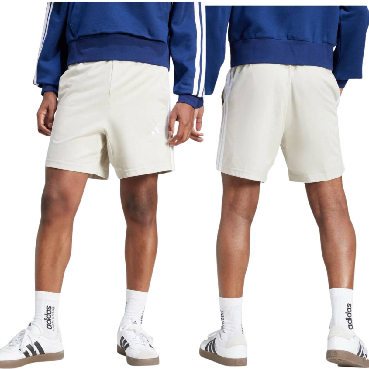 PANTALONCINO ADIDAS JE6426 ESSENTIALS COTONE BEIGE