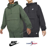 GIACCA NIKE DA0011 WOVEN ANORAK NERO VERDE
