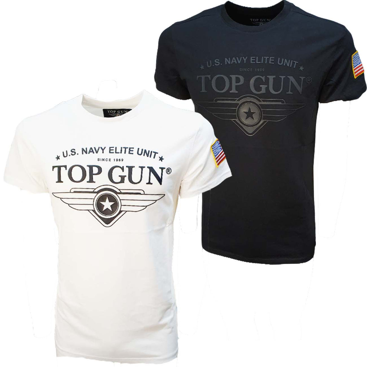 TOP GUN T-SHIRT 01G0031 SPORTS COTTON