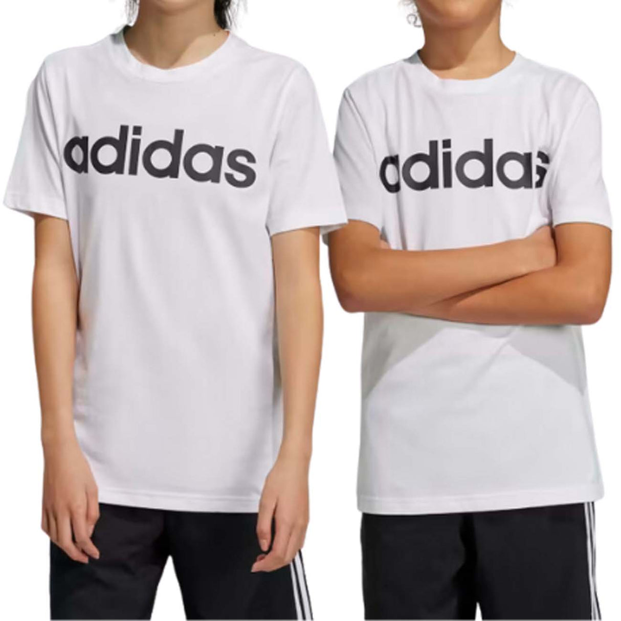 T-SHIRT RAGAZZI ADIDAS IC9969 ESSENTIALS UNISEX BIANCO