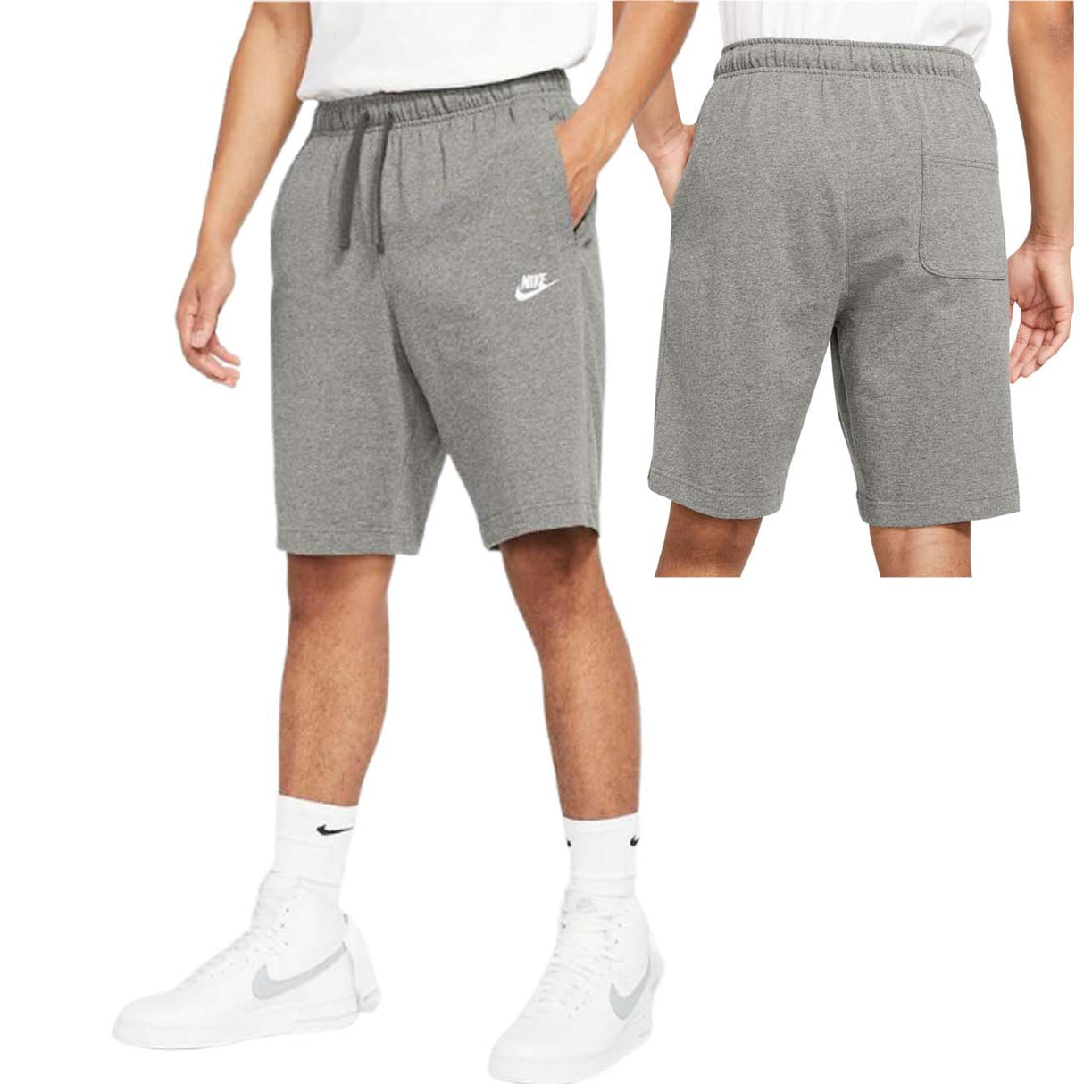 SHORT DE SPORT EN COTON GRIS NIKE BV2772 071