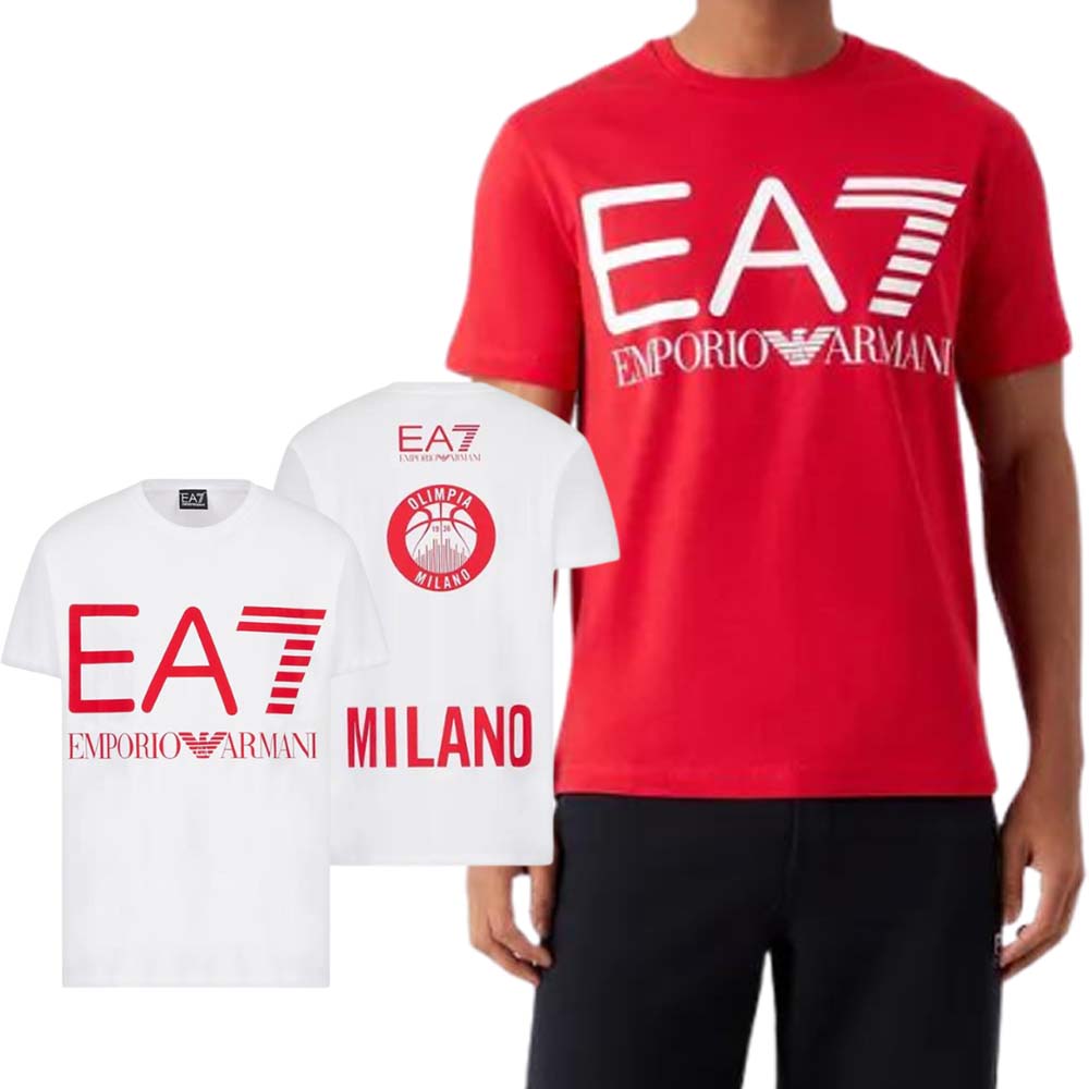 T-SHIRT ARMANI EA7 6LPTEI PJOMZ OLIMPIA MILANO COTONE