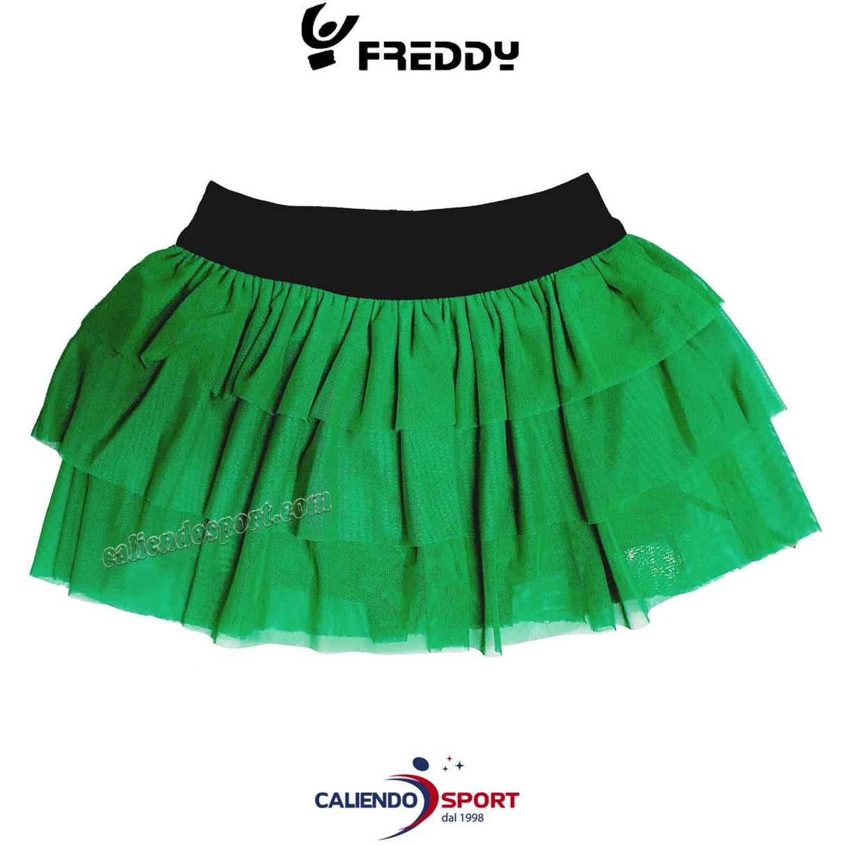JUPE FILLE FREDDY FR0073 VERTE AVEC TULLE