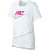 T-SHIRT NIKE RAGAZZE AR5088 COTONE NERO BIANCO ROSA