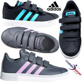CHAUSSURES ADIDAS ENFANT FILLE B75973 B75972 GRIS BLEU VL COURT 2.0 CMF C