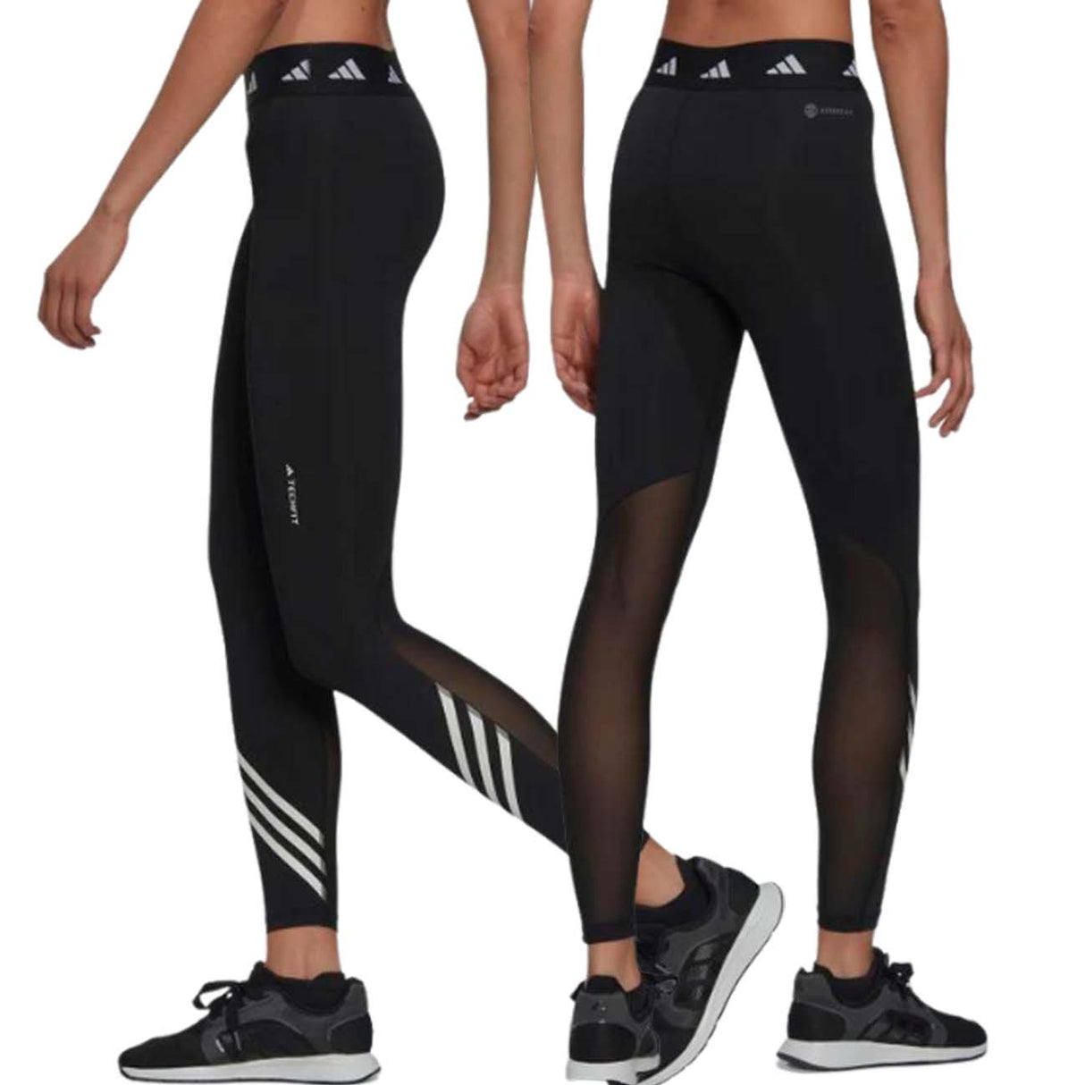 LEGGINGS DONNA ADIDAS HF6684 TECHFIT 3-STRIPES