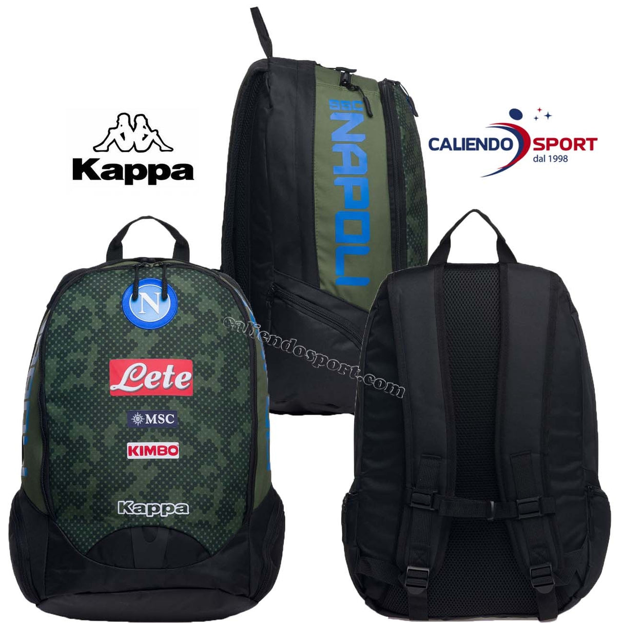 SSC NAPOLI KAPPA BACKPACK 304NI30 972 GREEN SEASON 19/20