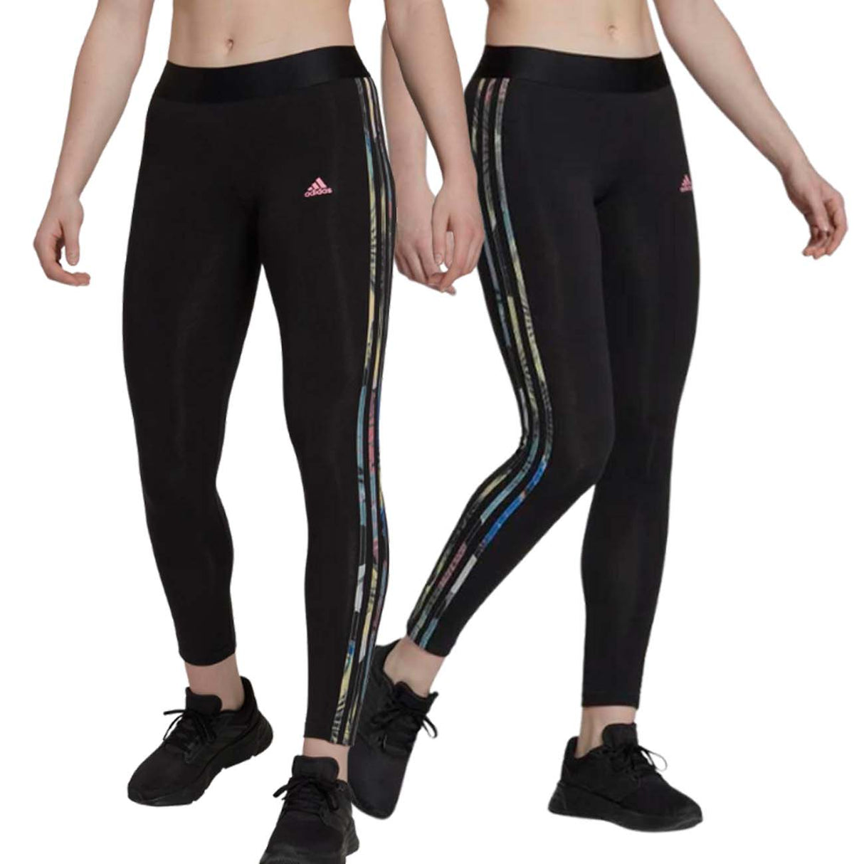 LEGGINGS ADIDAS FEMME HK9683 NOIR 3 BANDES