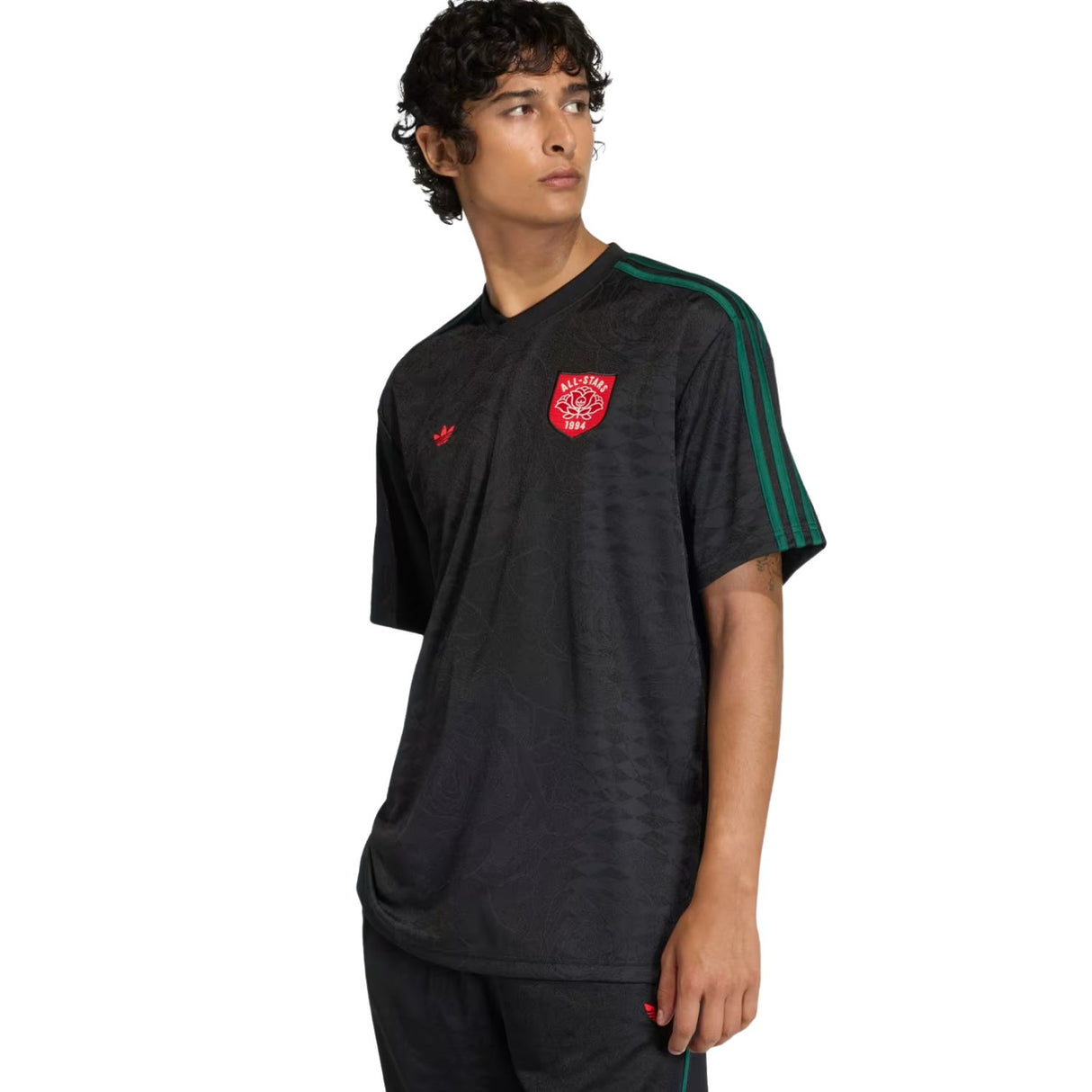 T-SHIRT ADIDAS KD0468 ROSES NERO