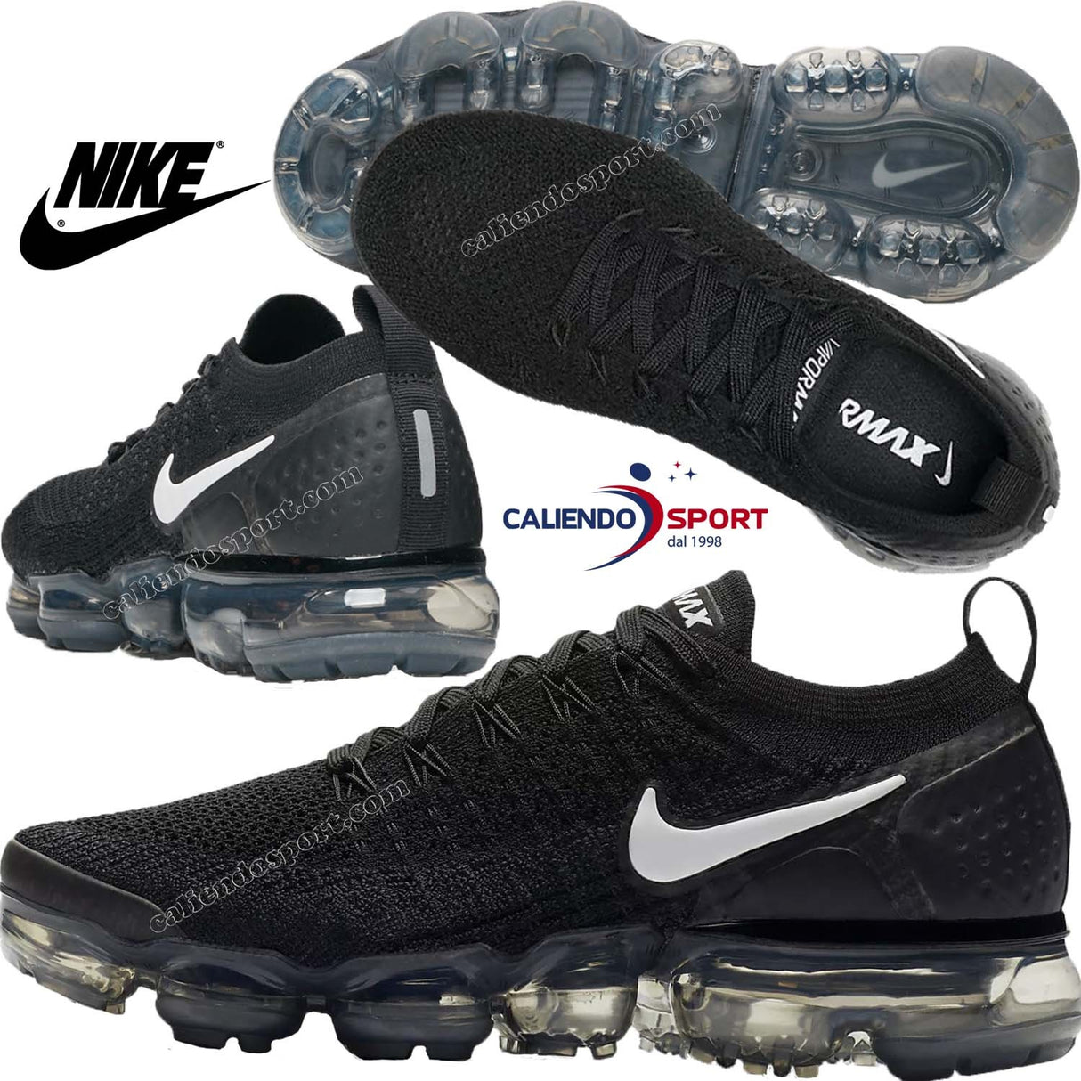 Nike Air VaporMax Flyknit 2 942843-001 CHAUSSURES DE COURSE POUR FEMMES NOIRES