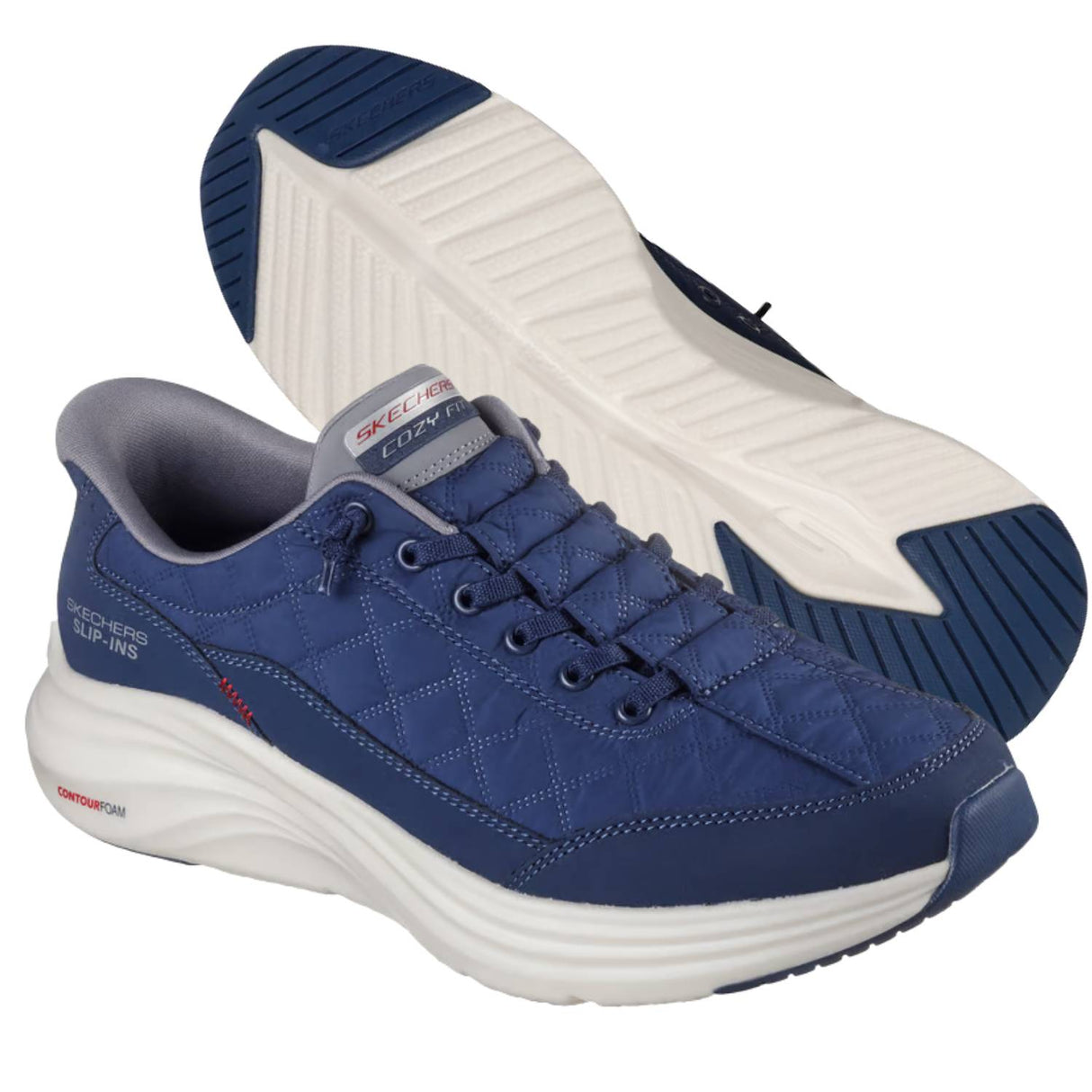 SCARPA SKECHERS 232619 NVGY SLIP INS CONTOUR FOAM COZY FIT