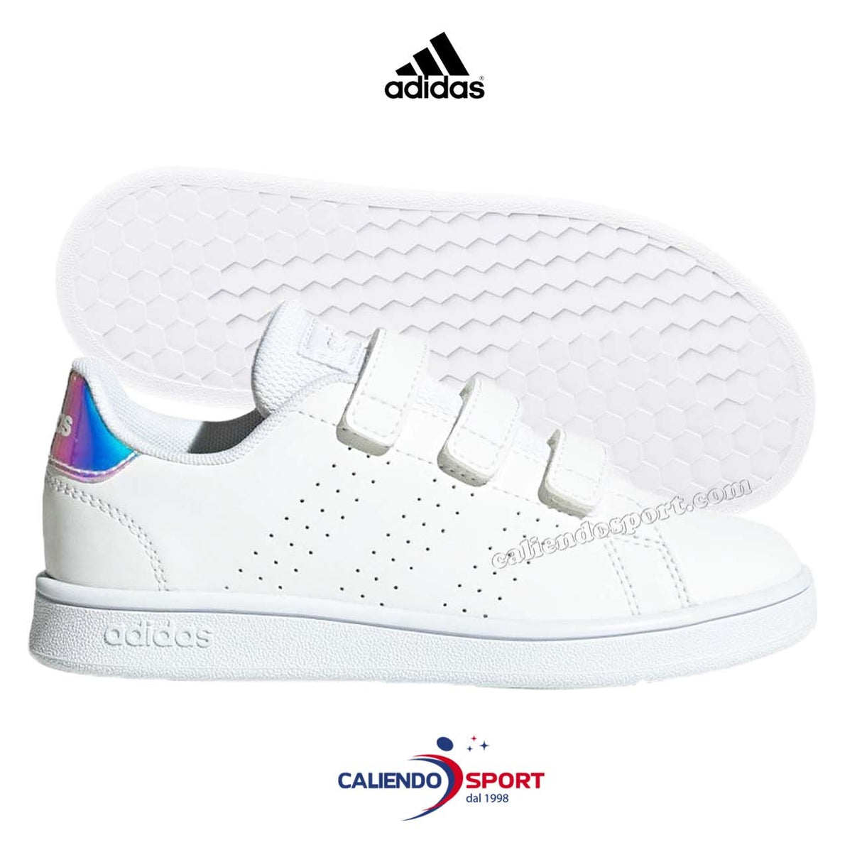 SCARPA ADIDAS FY4625 BAMBINA ADVANTAGE C BIANCO