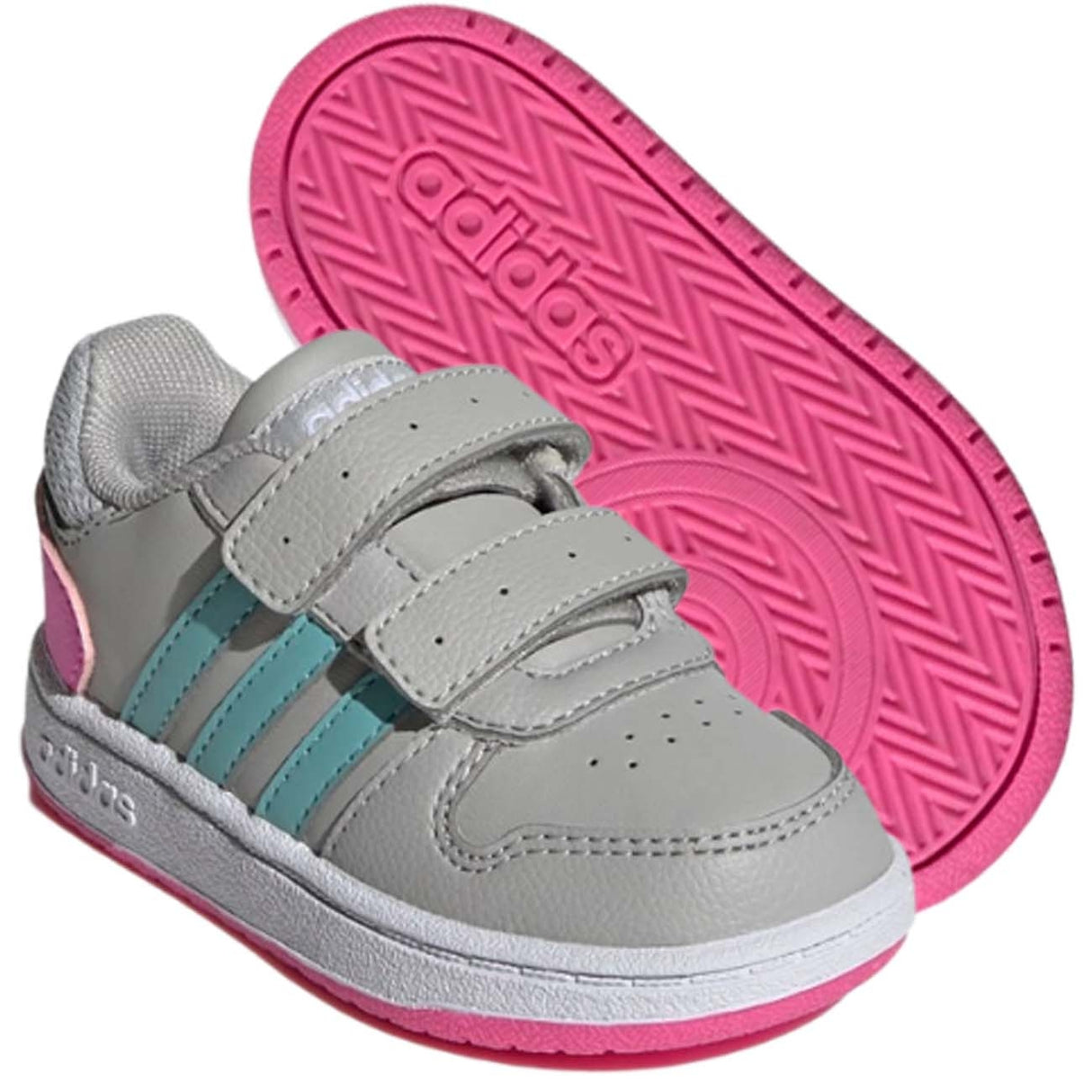 ADIDAS H01554 HOOPS 2.0 VELCRO CHILDREN'S SHOES