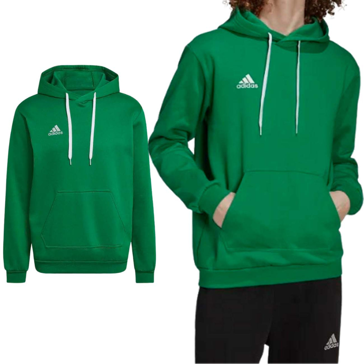 FELPA ADIDAS HI2141 ENTRADA COTONE FELPATO VERDE