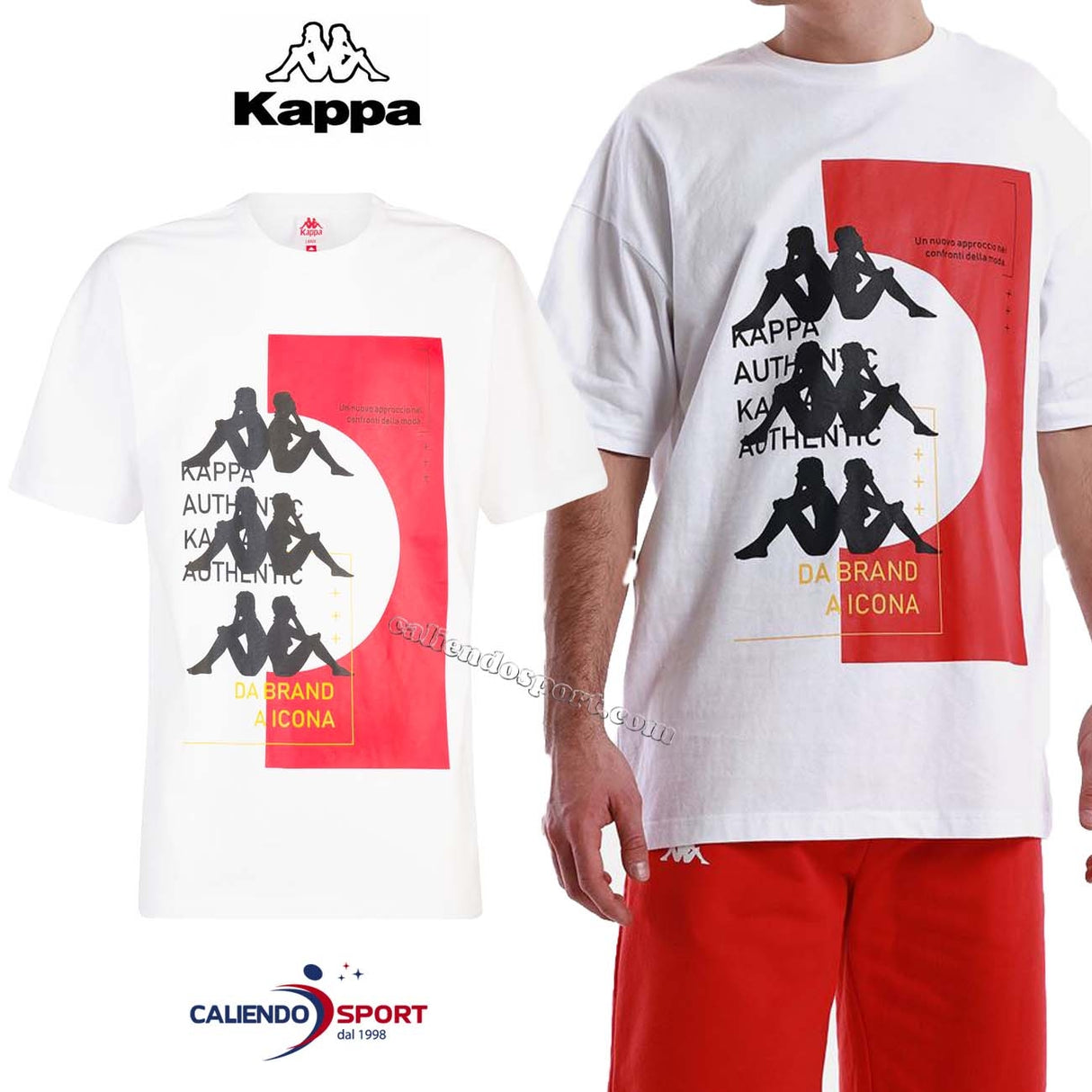 KAPPA T-SHIRT 3116FJW AUTHENTIC HB ETAS WHITE