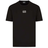 T-SHIRT EN COTON NOIR ET BLANC ARMANI EA7 3RPT05 PJ02Z