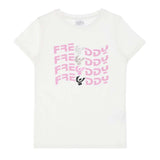 FREDDY T-SHIRT GIRLS FR0489 COTTON RHINESTONE
